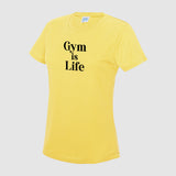 "Gym is Life - Serif" - Women's Cool Fit T-shirt